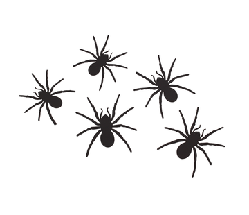 Halloween muurstickers "Spinnen" 12 stuks