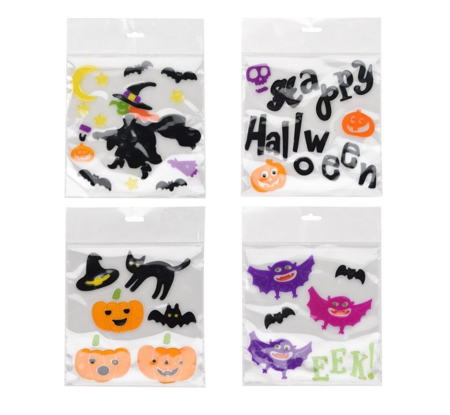 Raamstickers Jelly halloween 4 stuks