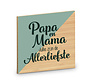 Onderzetter "Papa en Mama"