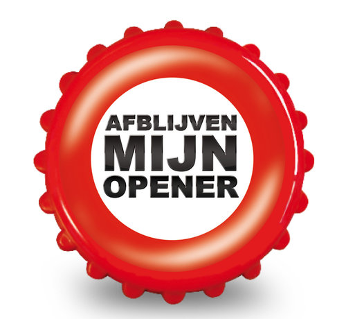 Miko Magneetflesopener "Afblijven mijn opener"