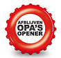 Magneetflesopener "Afblijven opa's opener"