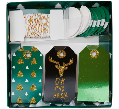 Joni's Winkel Kerst cadeaulabels "Groen"