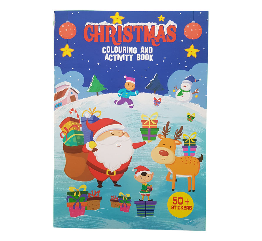 Kerst sticker- , kleur- & doeboek