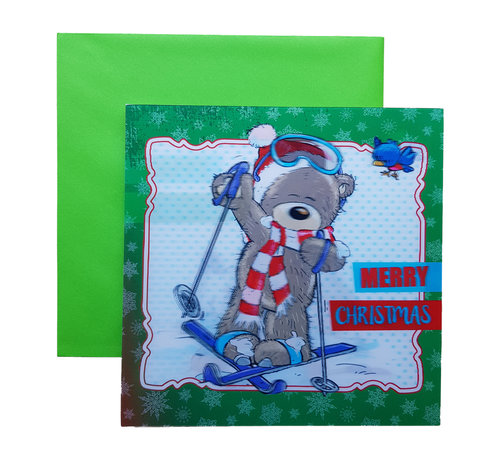 Joni's Winkel Kerstskaart "Kerstbeer"