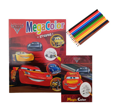 Disney Disney's Cars 3 Kleurboek +/- 120 kleurplaten + Stickers + Toverblok + Kleurpotloden