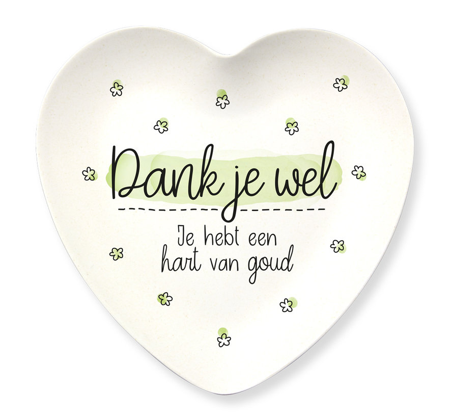 Bamboe Bordje "Dank je wel"