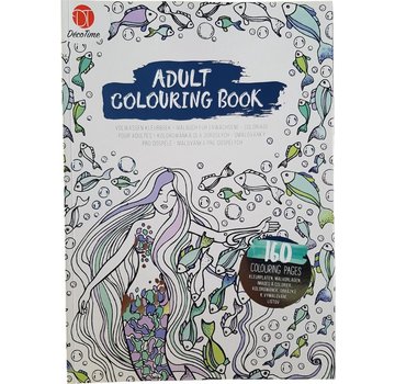 Decotime Kleurboek voor volwassenen 160 Pagina's “zeemeermin”