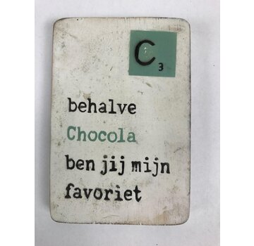Magneet 6x9 cm Chocola