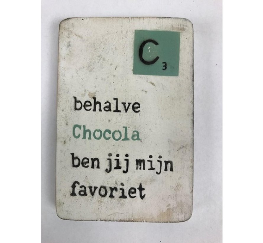 Magneet 6x9 cm Chocola