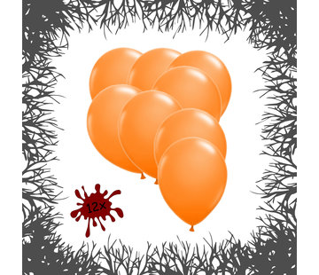 Joni's Halloween Shop Premium Ballonnen Pumpkin Orange 12 stuks 30 cm