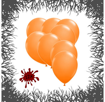 Joni's Halloween Shop Premium Ballonnen Pumpkin Orange 12 stuks 30 cm