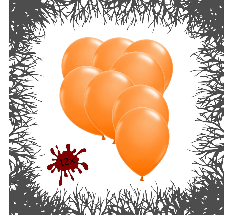 Premium Ballonnen Pumpkin Orange 12 stuks 30 cm