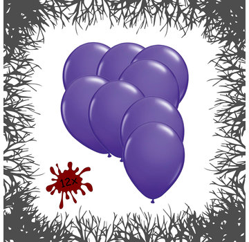 Joni's Halloween Shop Premium Ballonnen Poison Purple 12 stuks 30 cm