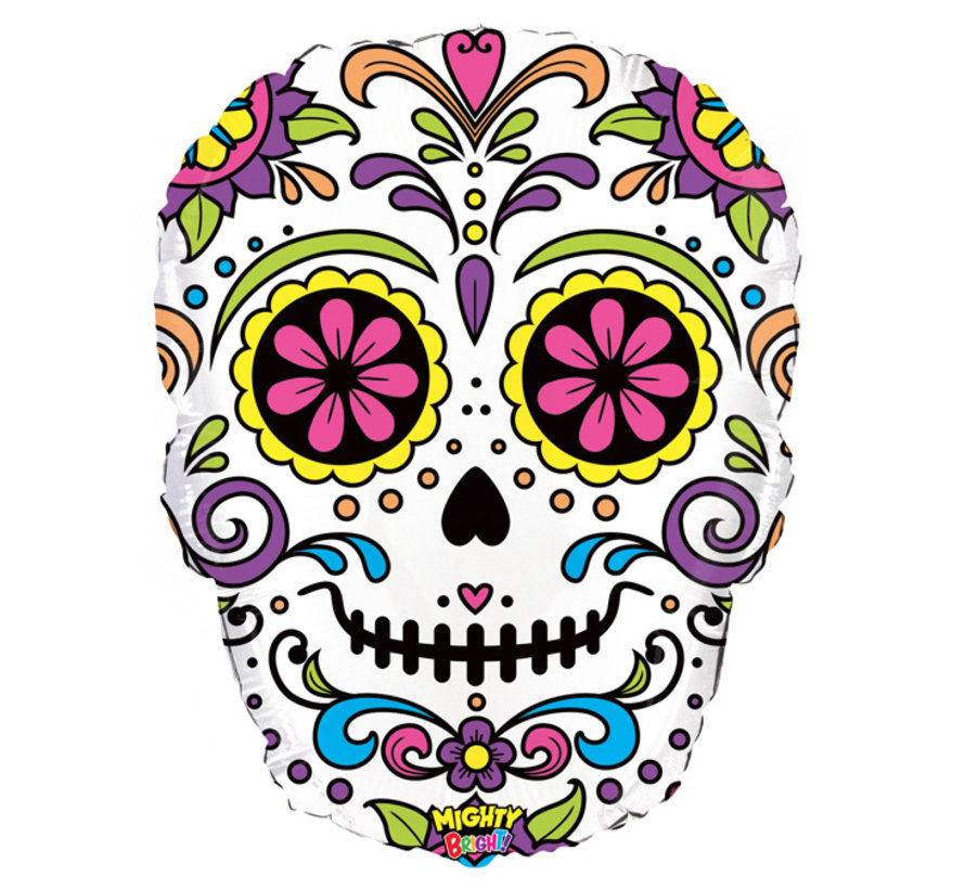 Folieballon Mighty Sugar Skull 69 cm