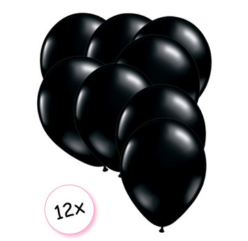 Joni's Winkel Premium Quality Ballonnen Zwart 12 stuks 30 cm