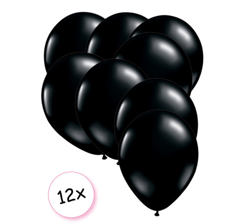 Joni's Winkel Premium Quality Ballonnen Zwart 12 stuks 30 cm