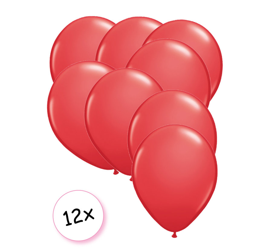 Premium Quality Ballonnen Rood 12 stuks 30 cm