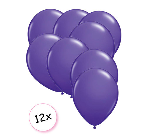 Joni's Winkel Premium Quality Ballonnen Violet 12 stuks 30 cm