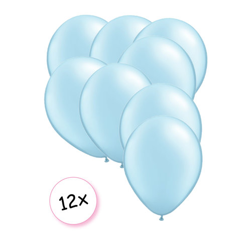 Joni's Winkel Premium Quality Ballonnen Baby Blauw 12 stuks 30 cm