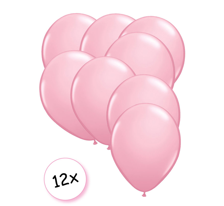 Premium Quality Ballonnen Baby Roze 12 stuks 30 cm