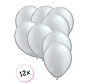 Premium Quality Ballonnen Zilver 12 stuks 30 cm