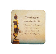 Houten magneet "Quote - Two thing to reminder in life"