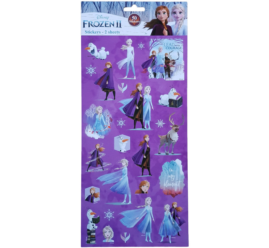 Stickers Disney's Frozen "Lead with Courage" +/- 50 stuks