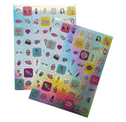 Joni's Winkel Holografische Stickers 112 stuks “Girly”