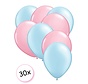 Premium Quality Ballonnen Baby Blauw & Baby Roze 30 stuks 30 cm