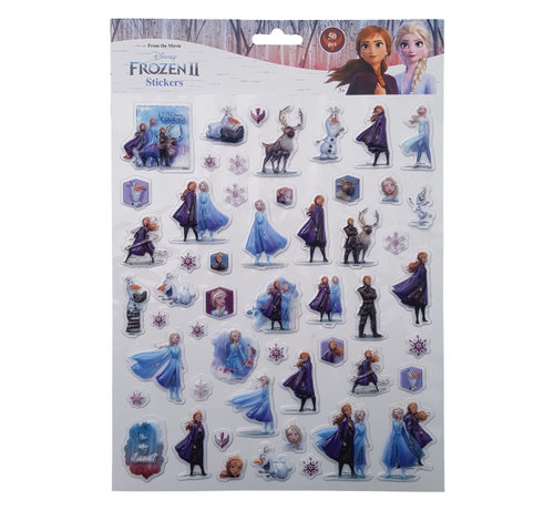 Bubbel-stickers "Frozen" +/- 50 Stickers