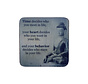 Houten magneet "Quote - Time dicides who you"