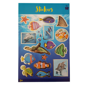 Stickerboek met glitters "Zeewereld"