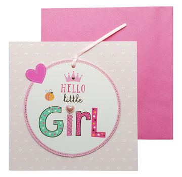 Wenskaart Geboorte Hello little girl
