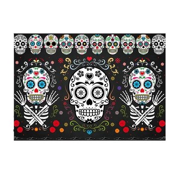 Joni's Halloween Shop Halloween Decoratie banner “Day of the dead” 60x40 cm