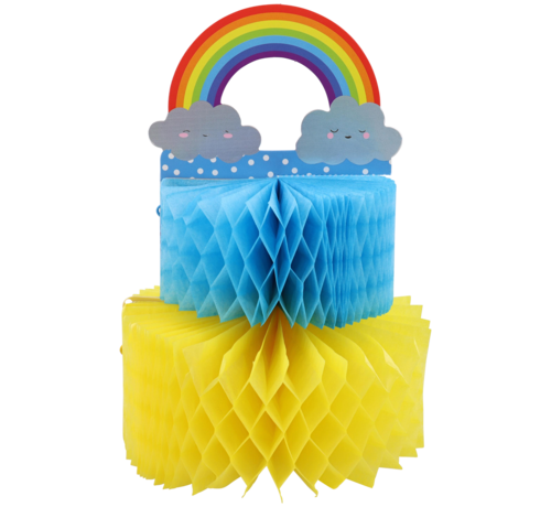 Disney Honeycomb 3D wenskaart "Regenboog"