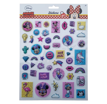Bubbel-stickers "Minnie Mouse" +/- 50 Stickers