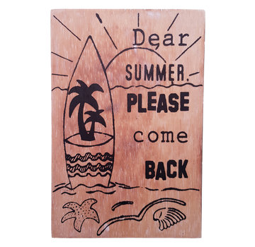 Houten Postkaart "Dear summer"