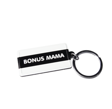 PaperDreams Black & White keyring "Bonus mama"