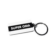 PaperDreams Black & White keyring "Super oma"