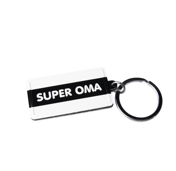 PaperDreams Black & White keyring "Super oma"