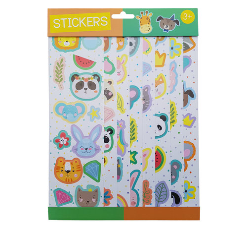 Joni's Winkel Stickervellen 8 vellen "Schattige dieren"