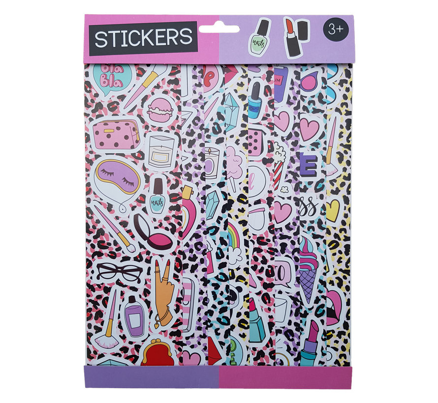 Stickervellen 8 vellen "Girly"