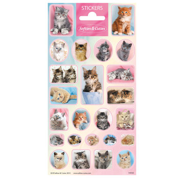 Stickervel Dieren Softies & Cuties "Kittens"