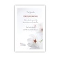 Condoleance kaart "Witte bloem"