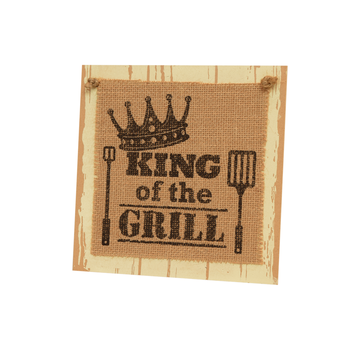 PaperDreams Wooden Sign "King of the Grill"