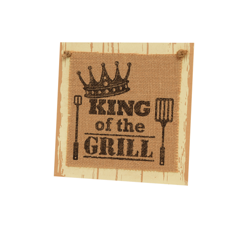 PaperDreams Wooden Sign "King of the Grill"