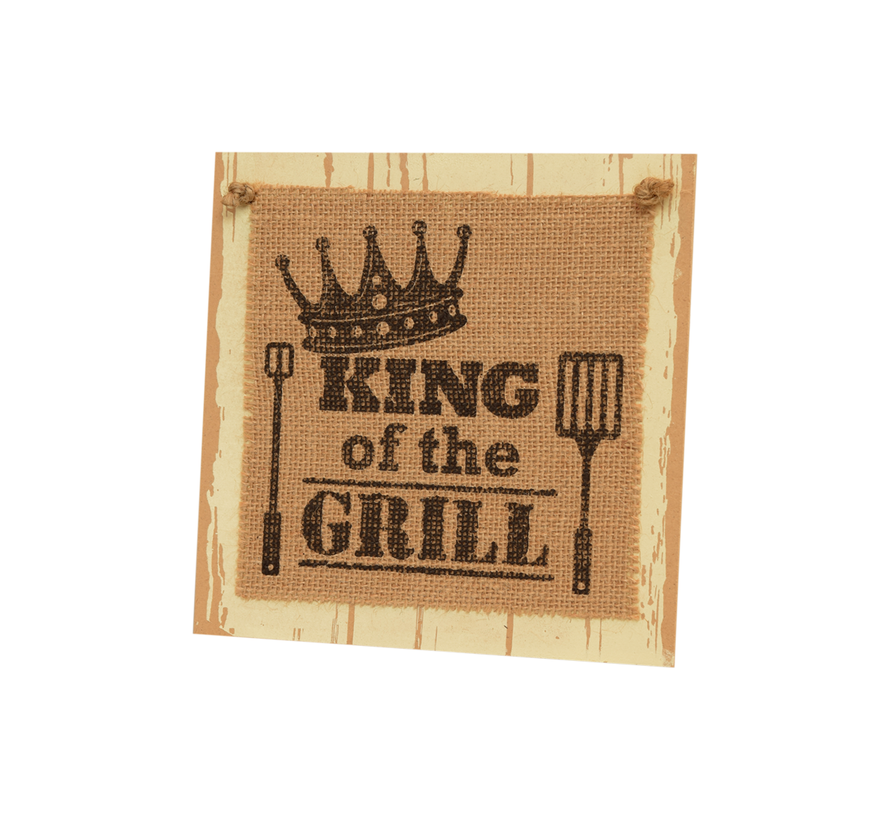 Wooden Sign "King of the Grill"