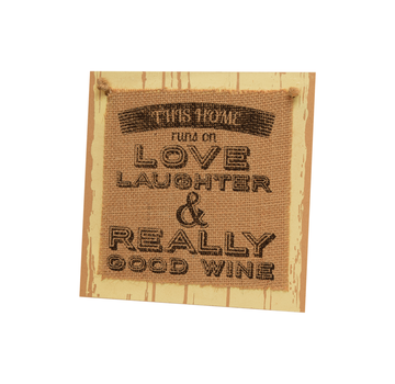 PaperDreams Wooden Sign "This home runs on love"