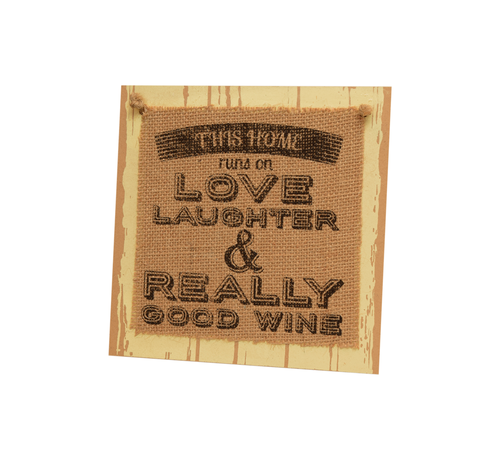 PaperDreams Wooden Sign "This home runs on love"