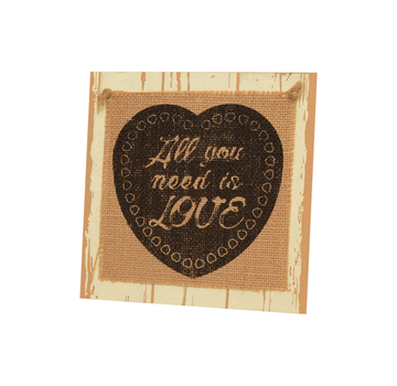 PaperDreams Wooden Sign "All you need is Love"